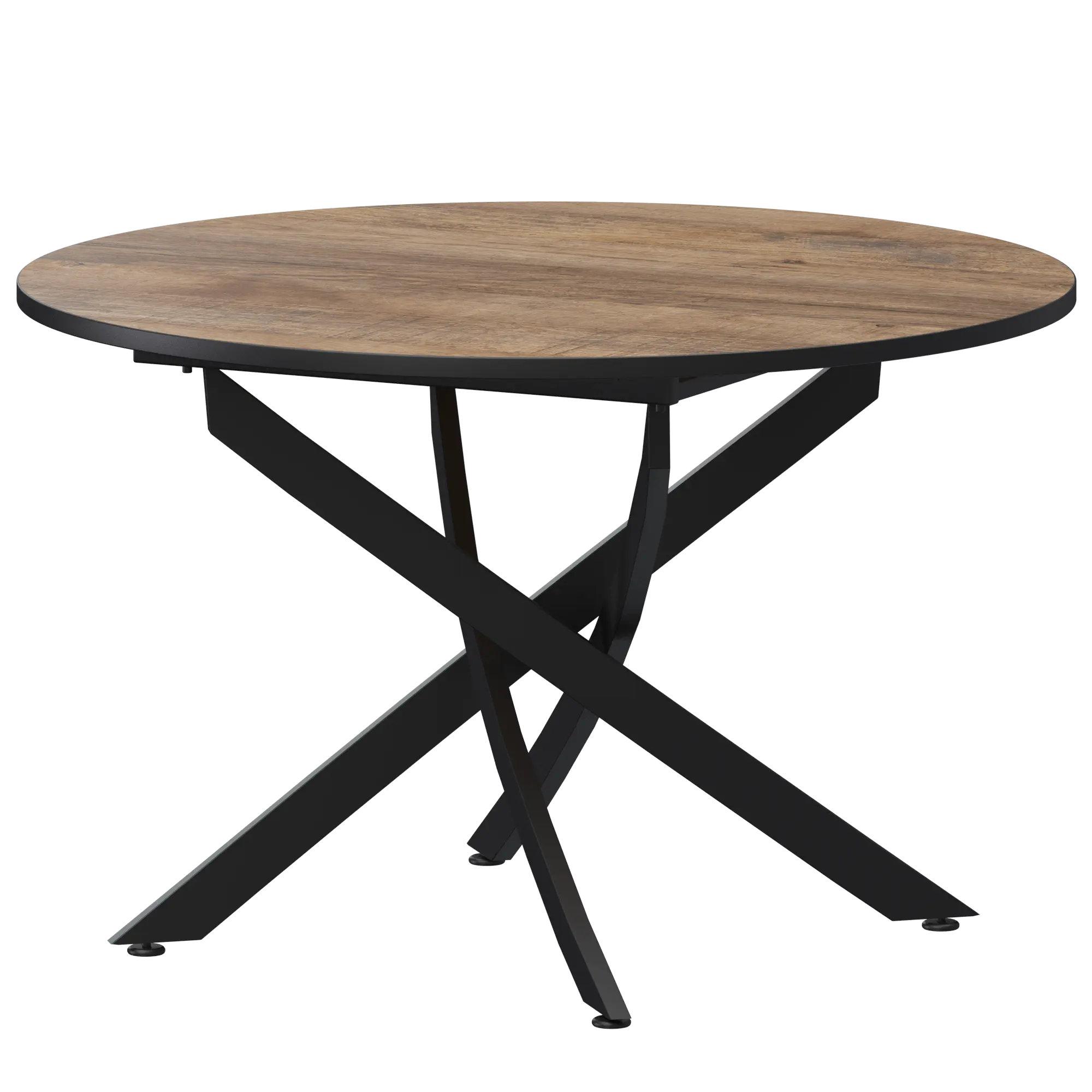 Стол нераздвижной Геометрия Обеденные столы в пластике  Дуб Самдал/Черный муар