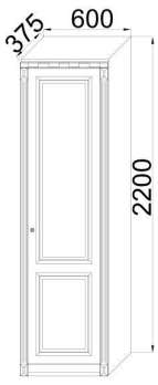 Шкаф 1-дверный глухой лев/прав Ш9