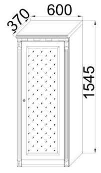 Шкаф верхний 1-дверный