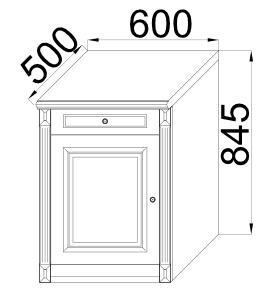 Тумба высокая