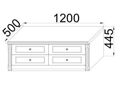 Тумба с 4-ящиковая