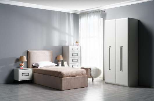 Кровать 900x2000 с подъёмным механизмом + ёмкость для белья