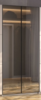 Шкаф 2-х дверный со стеклом ш.1000 выс.2200 гл.520