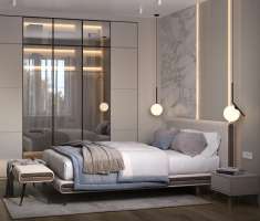 Кровать 1800x2000 с подъёмным механизмом + ёмкость для белья