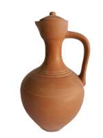 Керамический кувшин с широким горлом