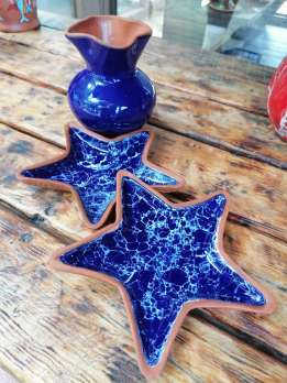 Керамическая тарелка "Звезда"