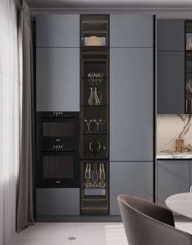 Кухня Ройс Серый графит