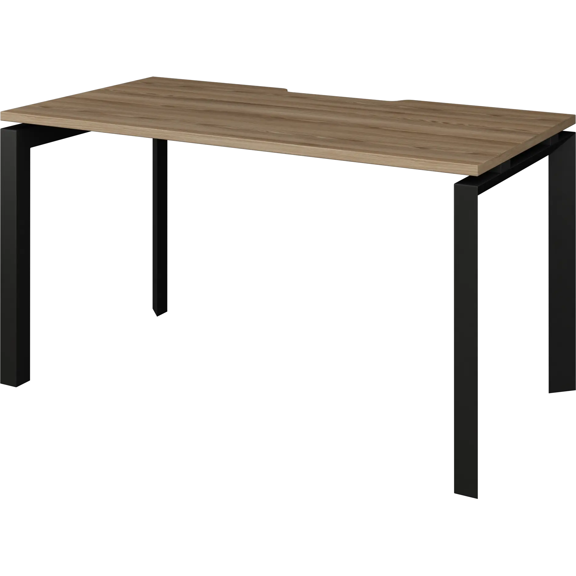 Стол на металлокаркасе Аргентум-МП НТМП.П-140 Дуб сафари/Антрацит