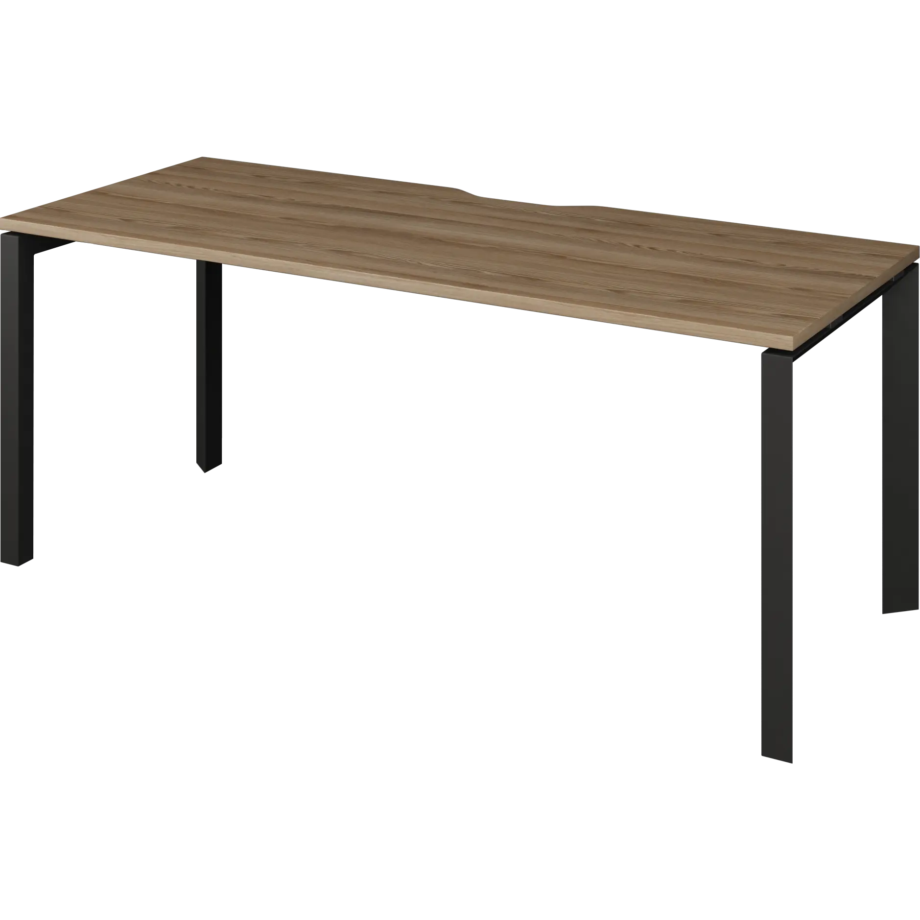 Стол на металлокаркасе Аргентум-МП НТМП.П-180 Дуб сафари/Антрацит