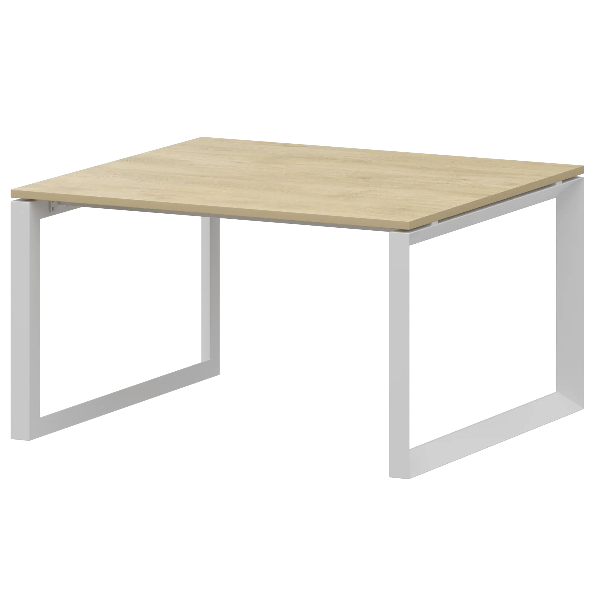 Стол переговорный на металлокаркасе Аргентум-МП НТМП.О.120.11 Баттл Рок/Белый