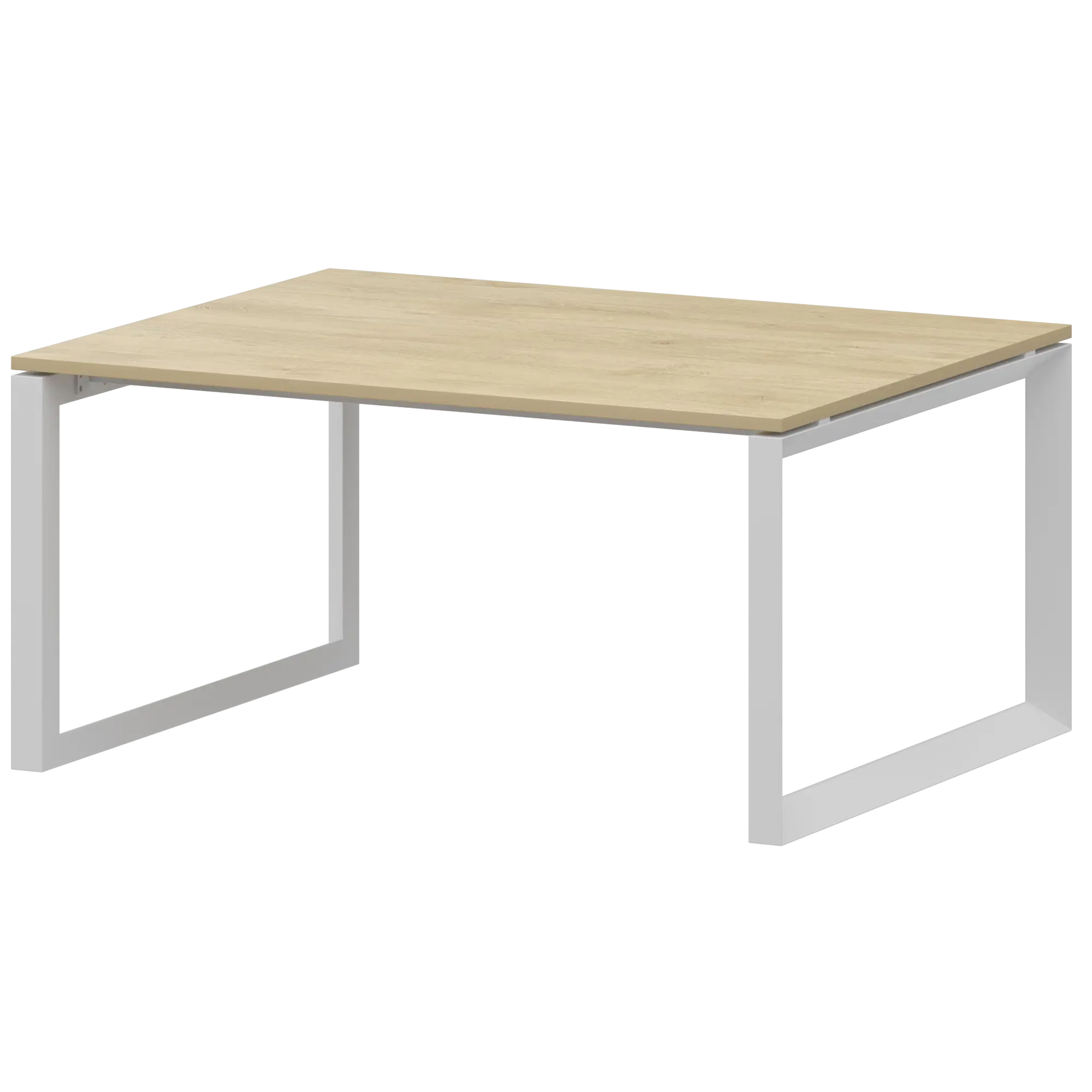 Стол переговорный на металлокаркасе Аргентум-МП НТМП.О.140.11 Баттл Рок/Белый