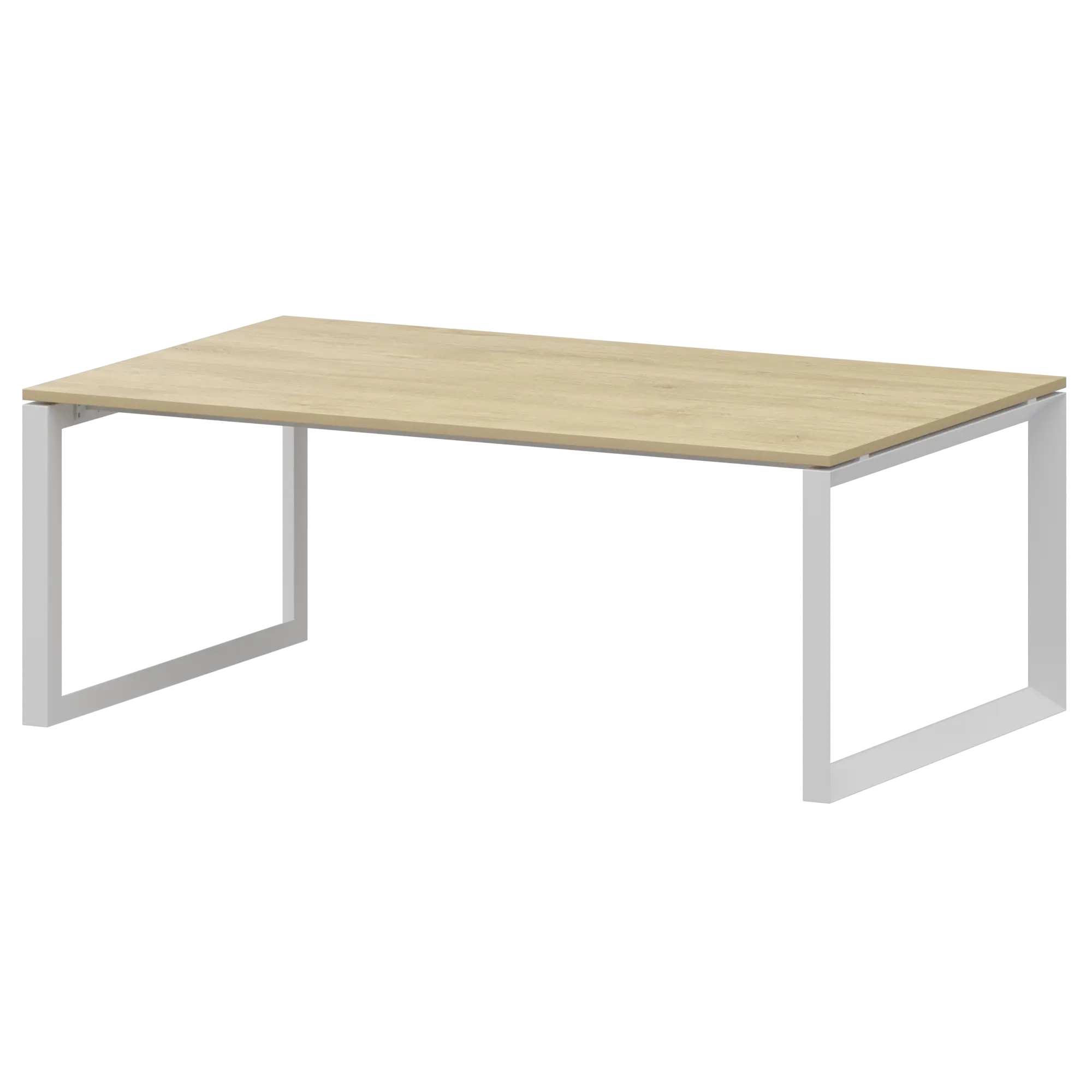 Стол переговорный на металлокаркасе Аргентум-МП НТМП.О.200.11 Баттл Рок/Белый