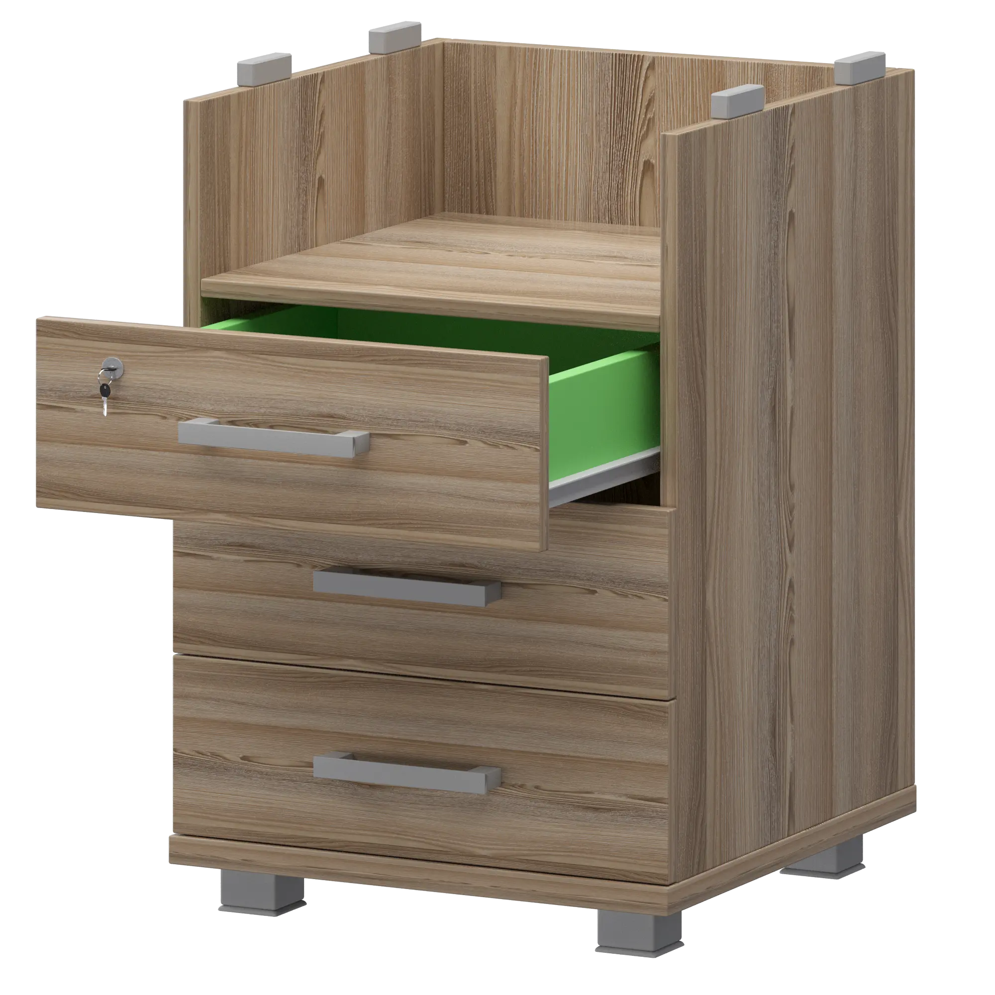 Корпус тумбы приставной  Аргентум НТ-320 Дуб сафари