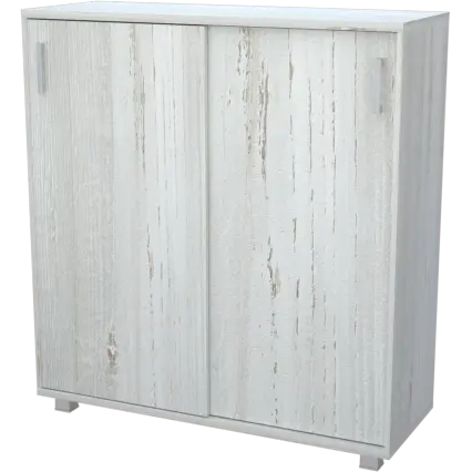 Стеллаж с раздвижными дверями Аргентум НТ-412 Сосна винтер