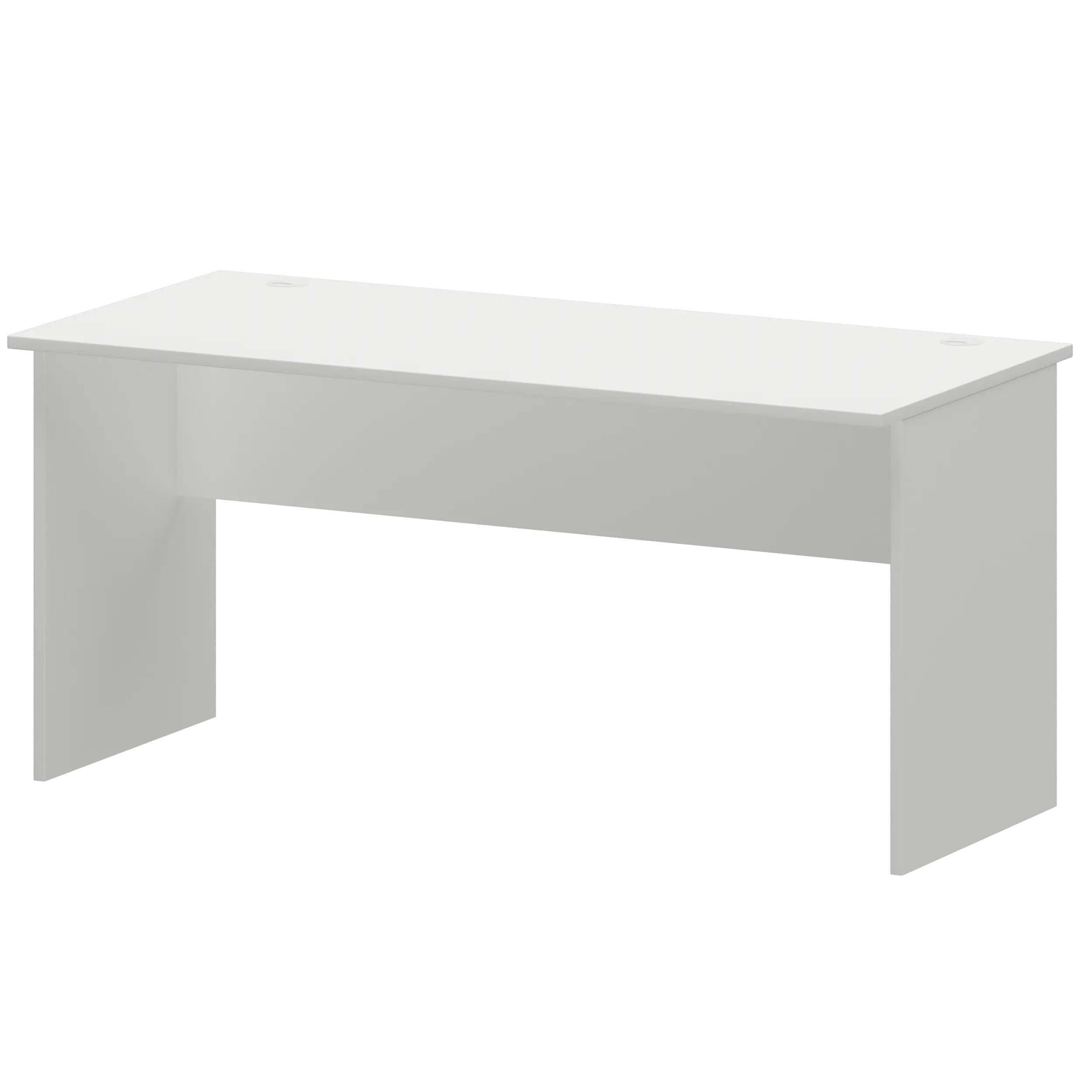 Стол с левым и правым кабель каналом Арго А-004.К Белый