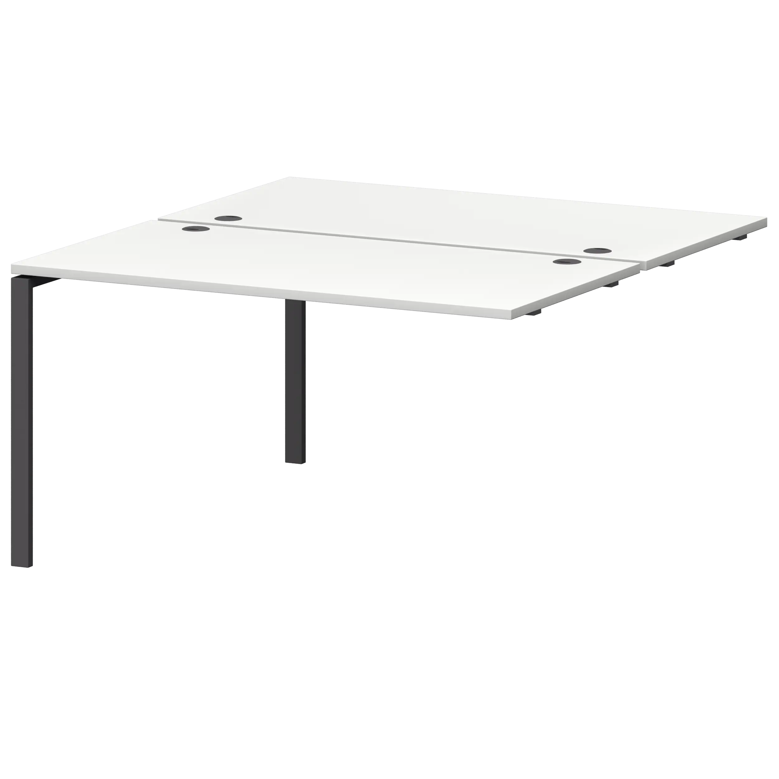 Модуль двойной универсальный на металлокаркасе Смарт СМС2-П-18К.149Э.Пр25 Белый/Антрацит