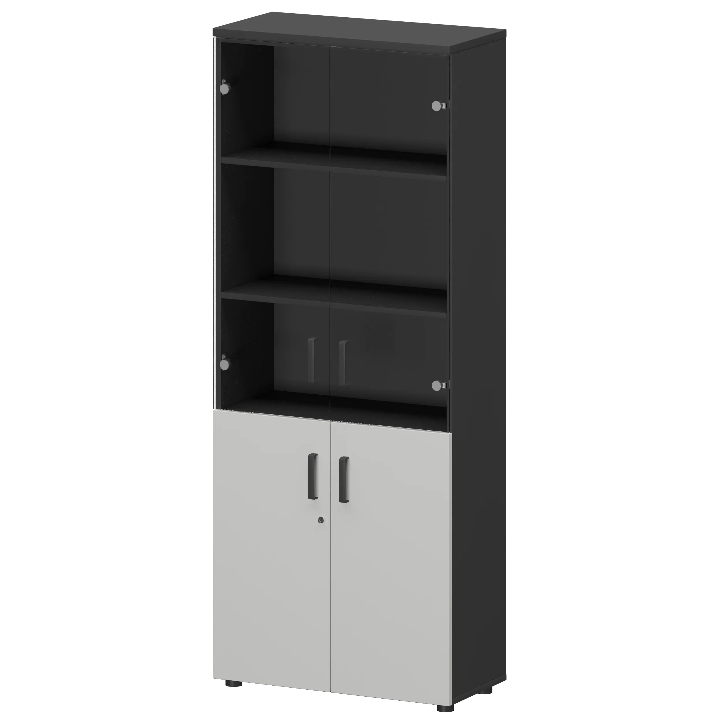 Шкаф Смарт СМШ-58ДС Тип1 Графит/Белый