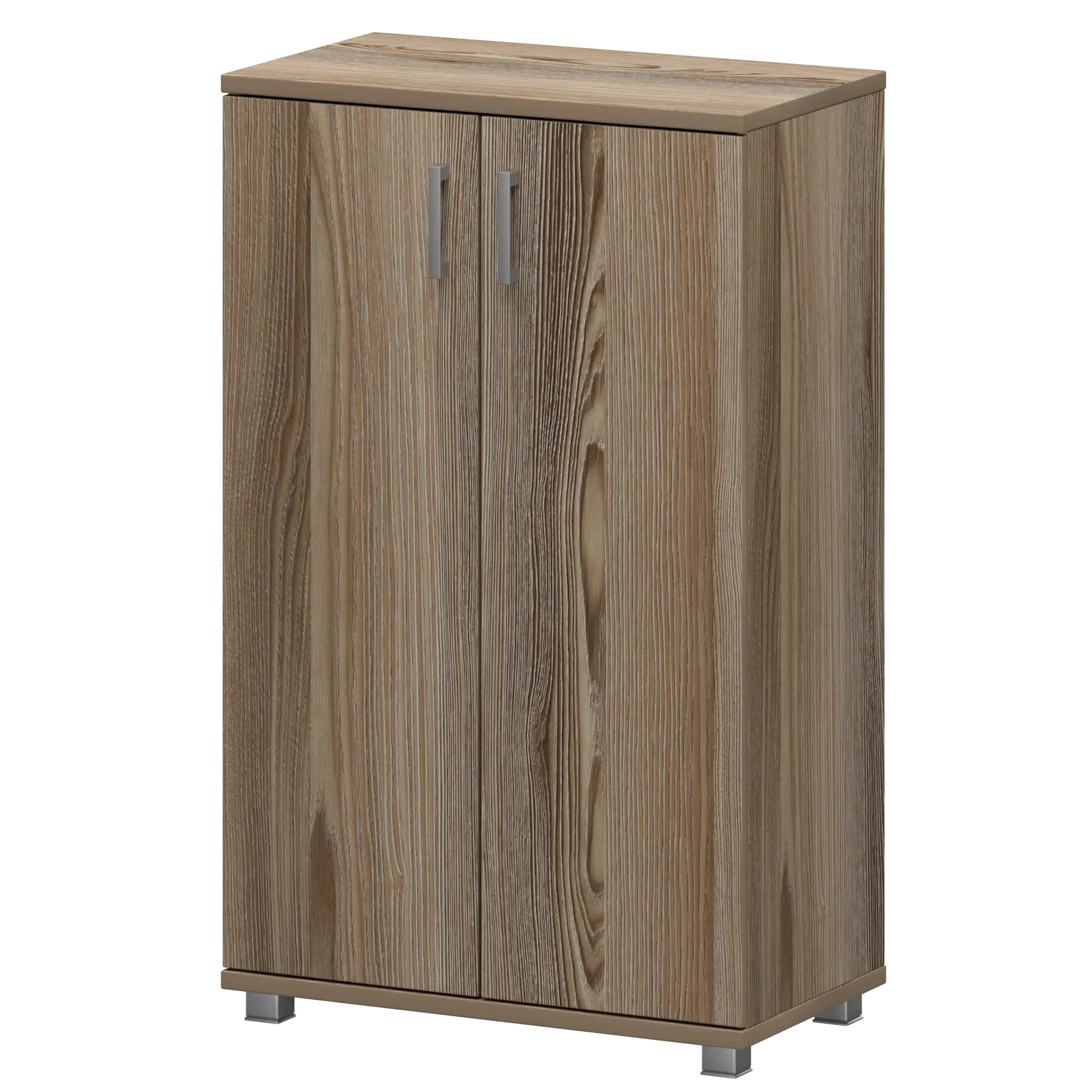 Стеллаж низкий закрытый Аргентум "НТ-480;НТ-601.2" Дуб сафари