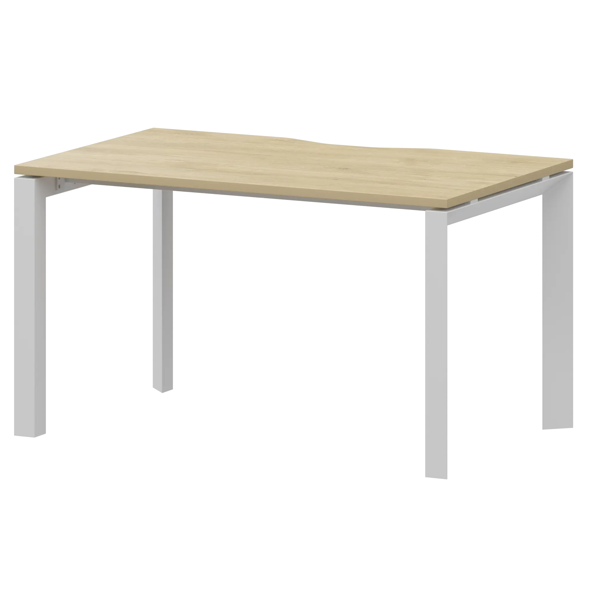 Стол на металлокаркасе  Аргентум-МП НТМП.П-120 Баттл Рок/Белый