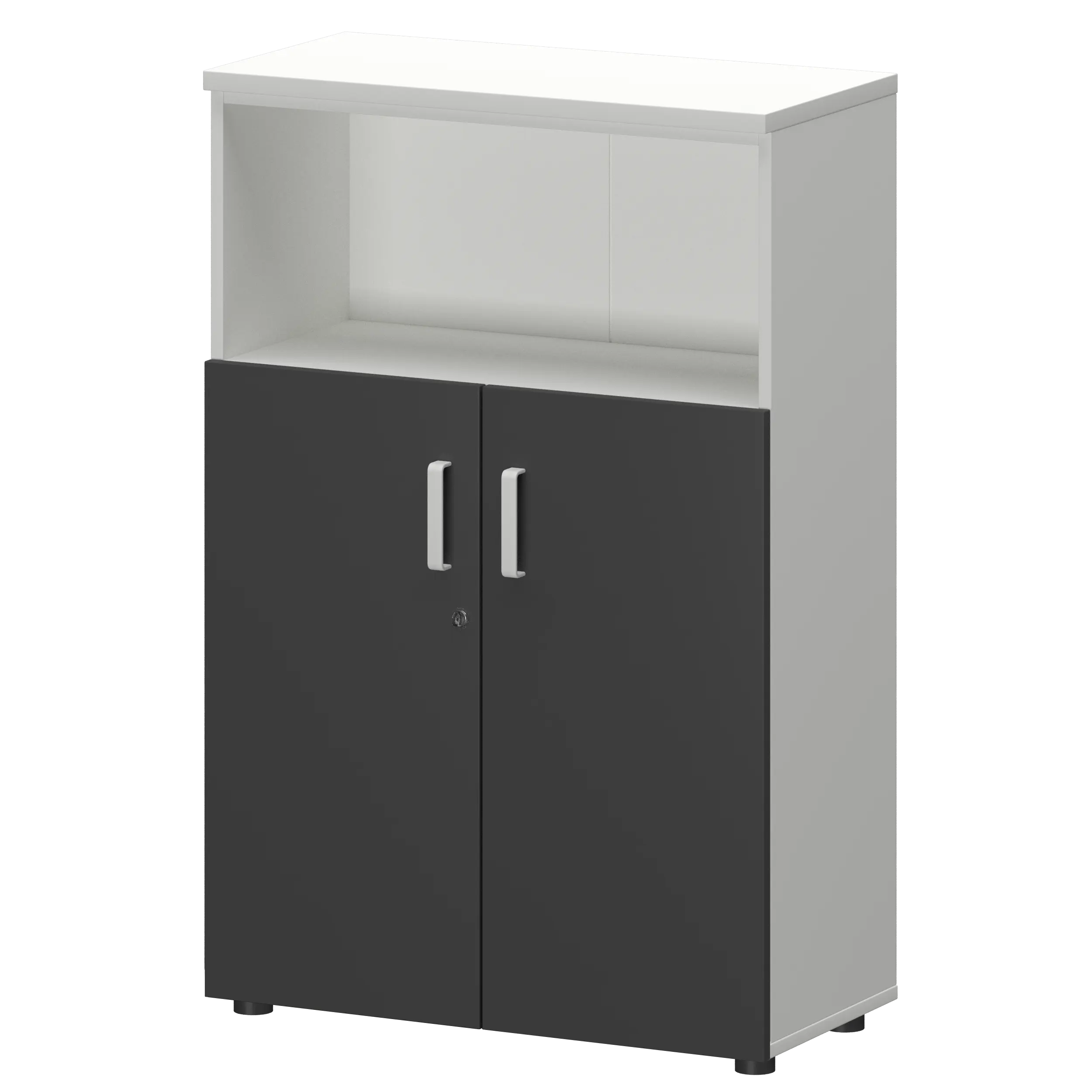 Шкаф Смарт СМШ-38Д2 Тип1 Белый/Графит