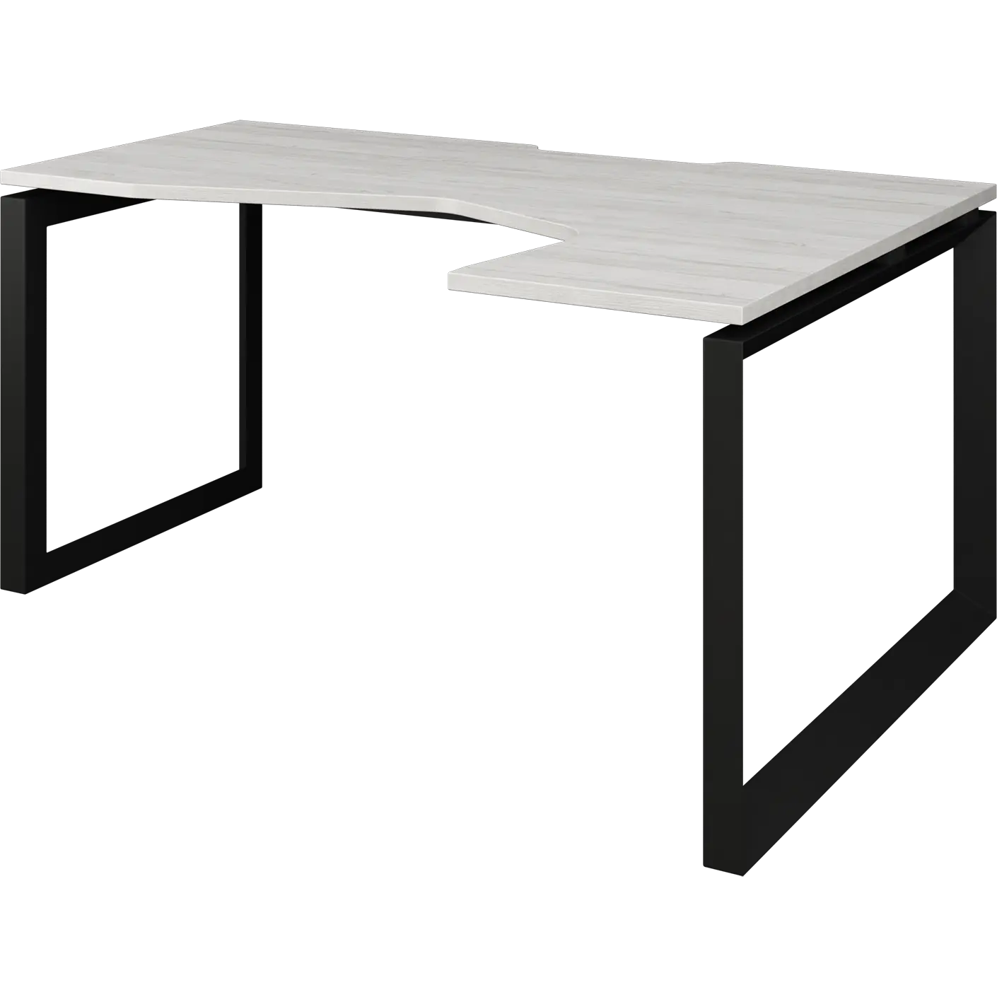 Стол эргономичный правый на металлокаркасе Аргентум-МП НТМП.О-060.ПР Сосна винтер/Антрацит