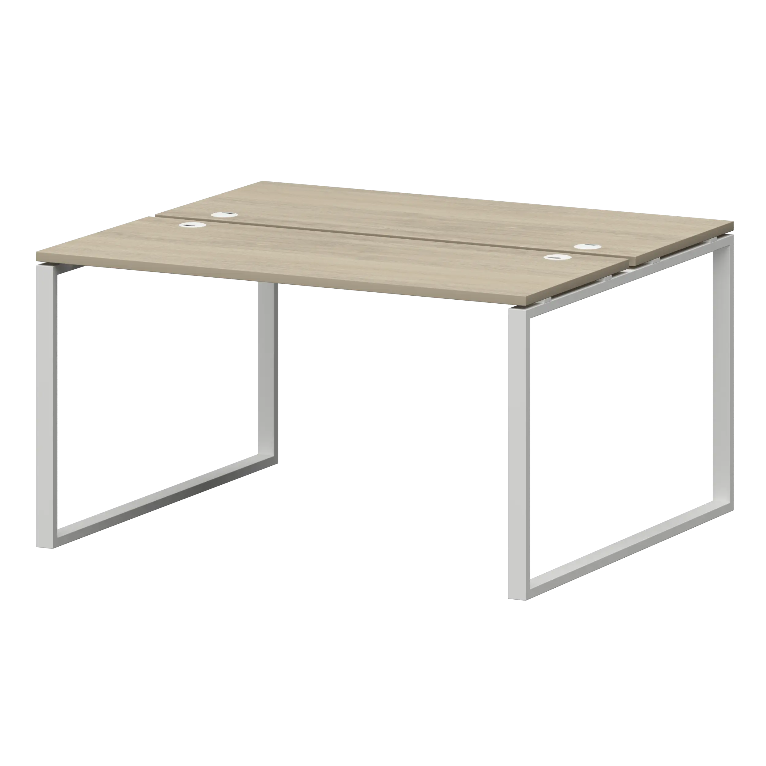 Бенч двойной на металлокаркасе Смарт СМС2-О-16К.120.Пр25 Кронберг/Белый