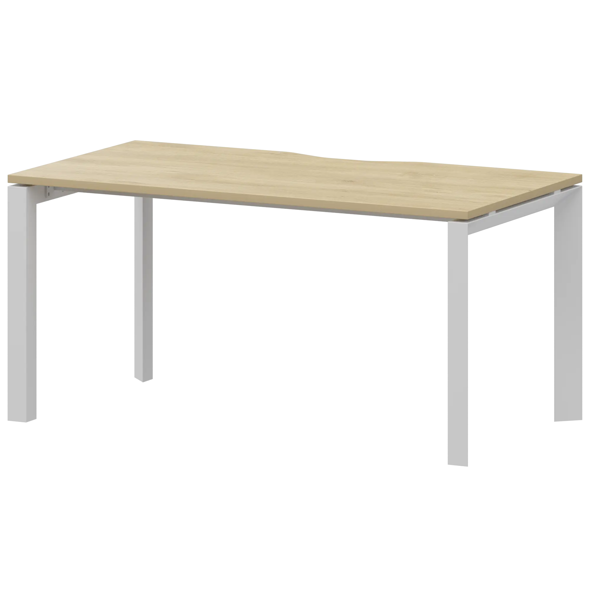 Стол на металлокаркасе Аргентум-МП НТМП.П-140 Баттл Рок/Белый