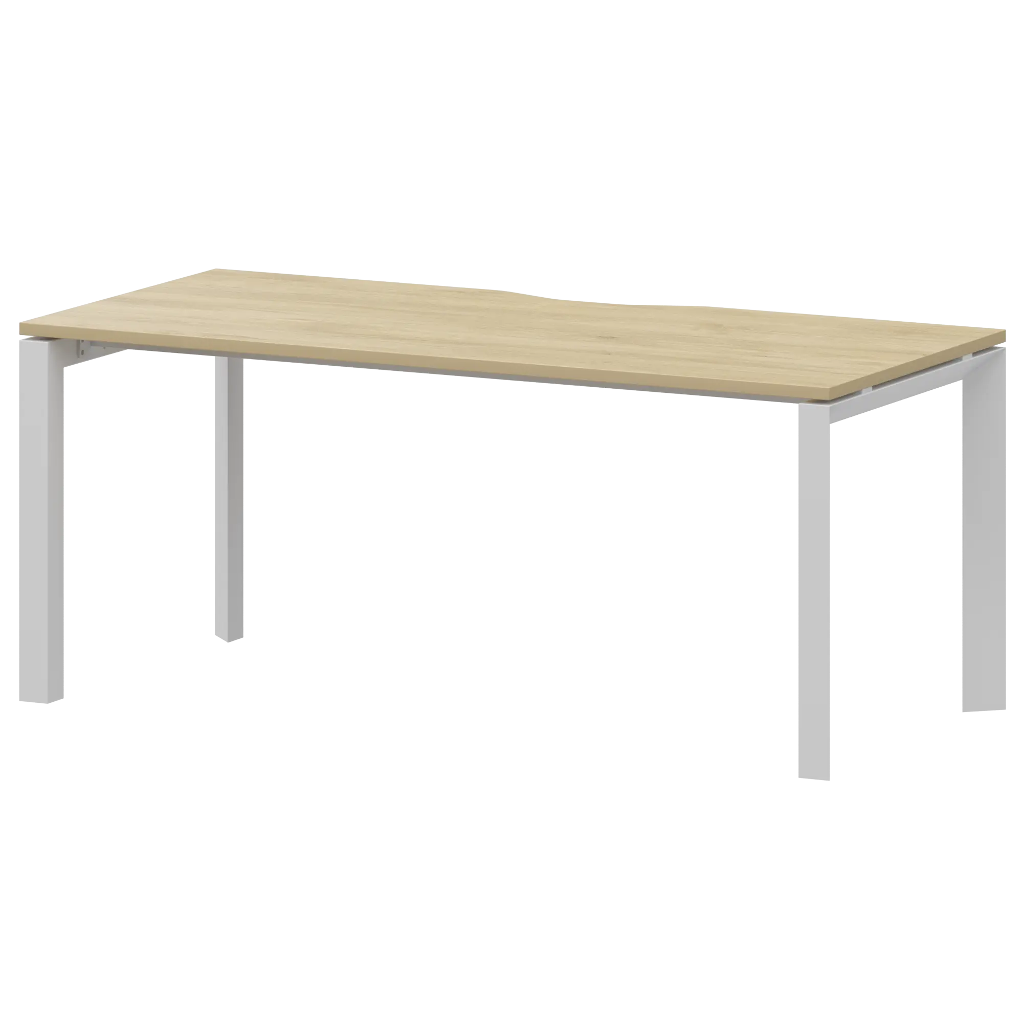 Стол на металлокаркасе Аргентум-МП НТМП.П-160 Баттл Рок/Белый