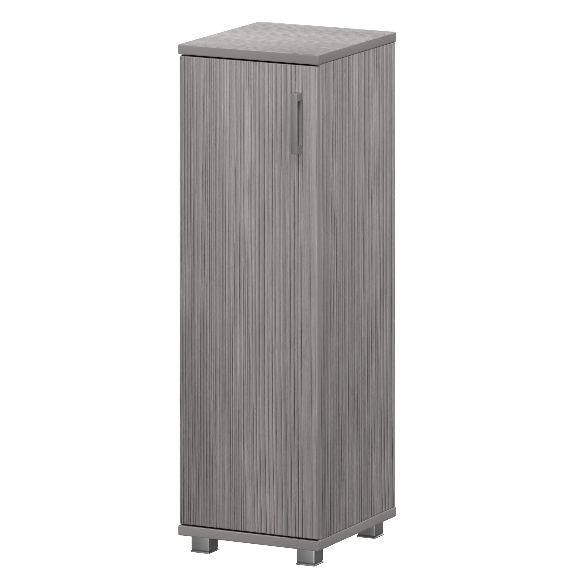 Стеллаж низкий узкий закрытый Аргентум "НТ-440;НТ-601" Лиственница