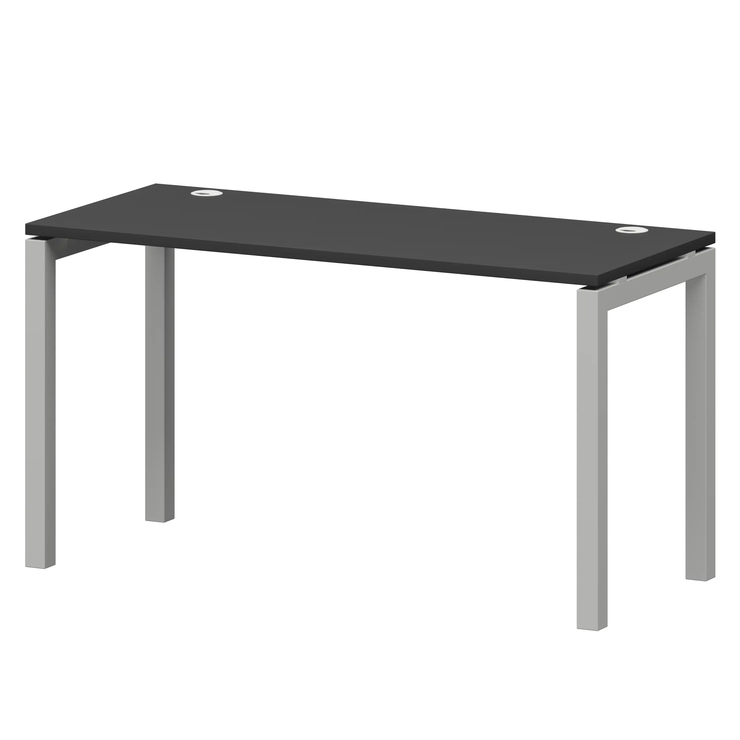 Стол на металлокаркасе Смарт СМС25-П-18К.60.Пр50 Графит/Белый