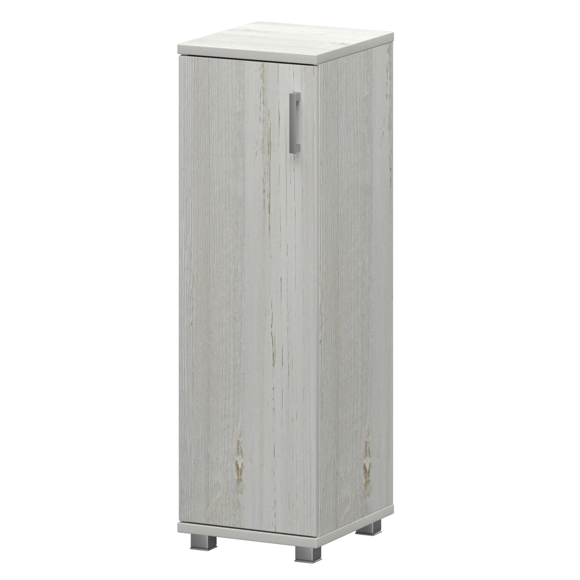 Стеллаж низкий узкий закрытый Аргентум "НТ-440;НТ-601" Сосна винтер