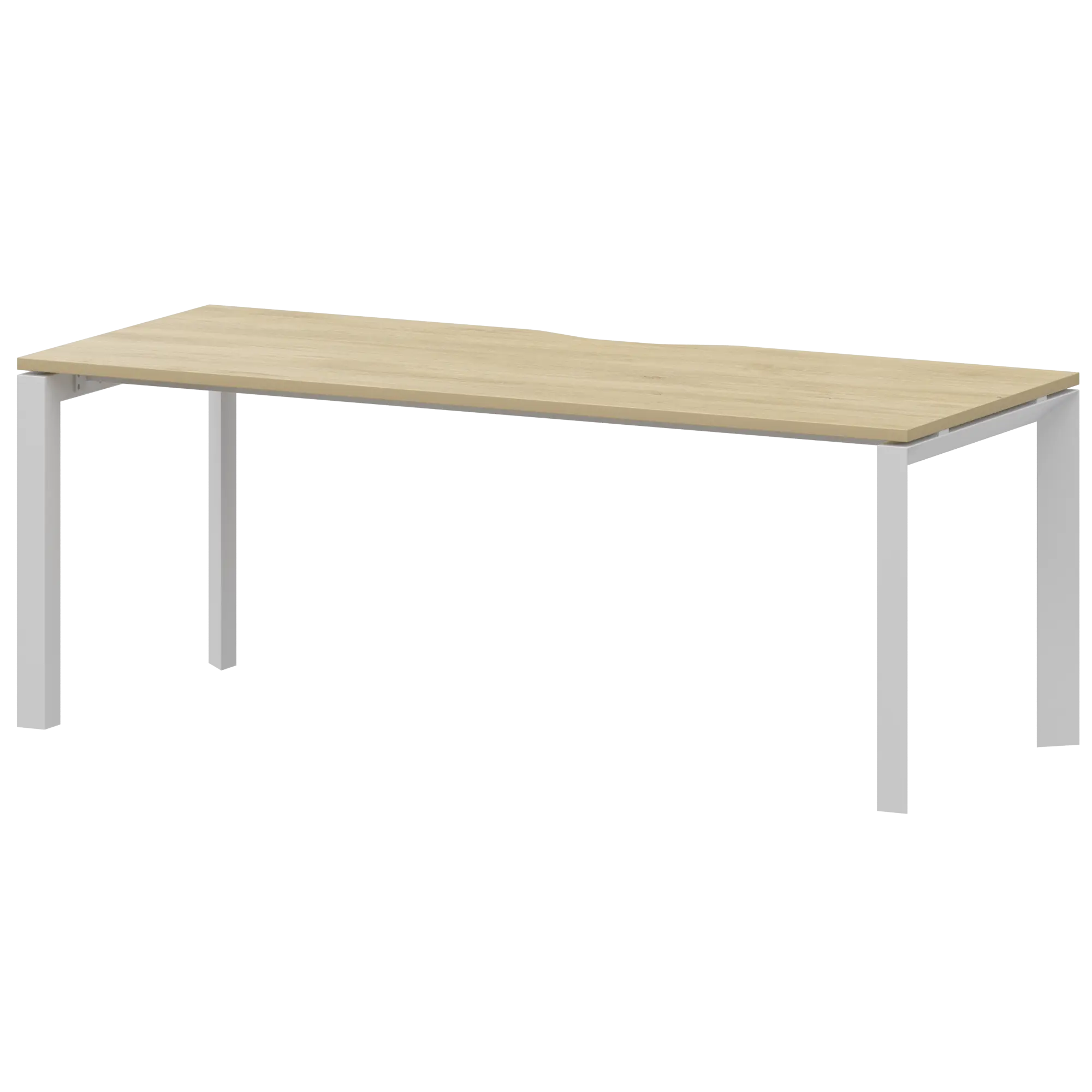 Стол на металлокаркасе Аргентум-МП НТМП.П-200 Баттл Рок/Белый