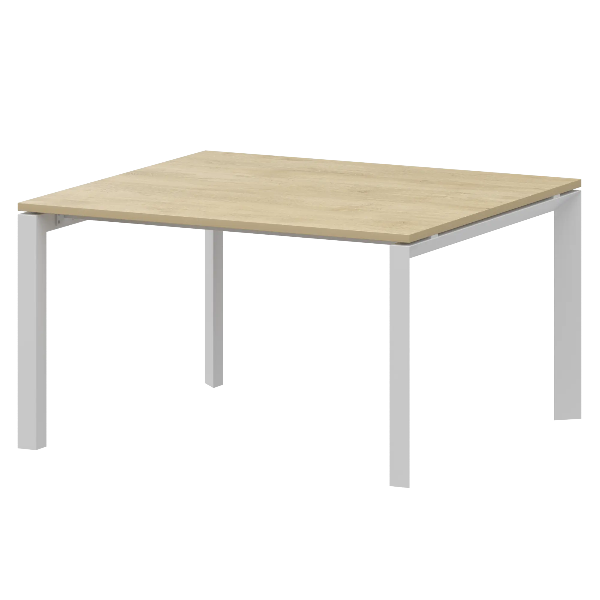 Стол переговорный на металлокаркасе Аргентум-МП НТМП.П.120.11 Баттл Рок/Белый