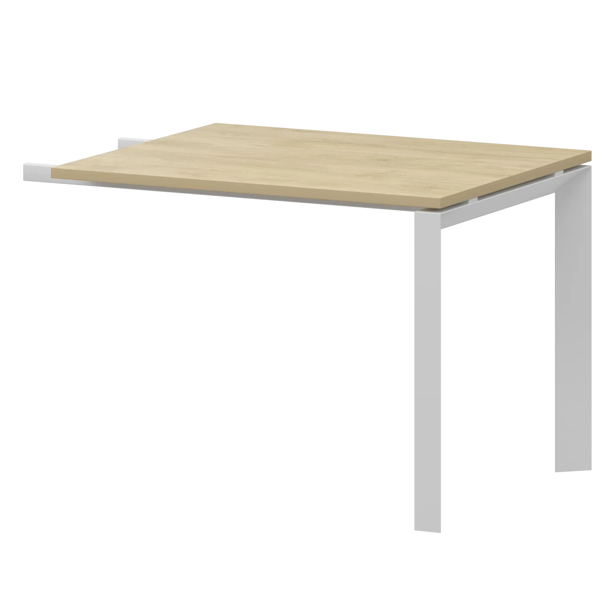 Бриф-приставка на металлокаркасе дуб сафари/белый Аргентум-МП НТМПБ-П-709 Баттл Рок/Белый